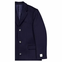 Fine Wool Blend Coat Chw Night Sky