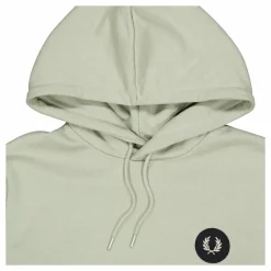 Fred Perry Badge Hooded Sweatshirt M37 Seagrass