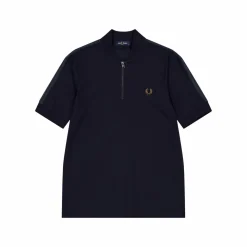 Fred Perry Bomber Half Zip Polo 608