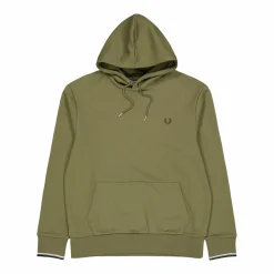 Fred Perry Tipped Hooded Sweatsh Q55
