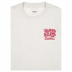 French Terry Crew Neck Sweatsh Light Grey Melange