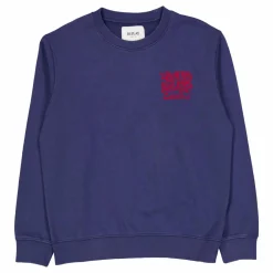 French Terry Crew Neck Sweatsh Medium Blue