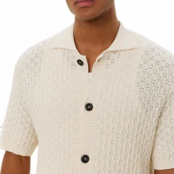 Gespertus Ss Knit Shirt Ivory