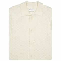 Gespertus Ss Knit Shirt Ivory