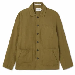 Grange Linen Shacket Khaki