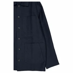 Grange Linen Shacket Navy
