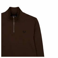 Half Zip Sweatshirt Q21 Burnt Tobacco