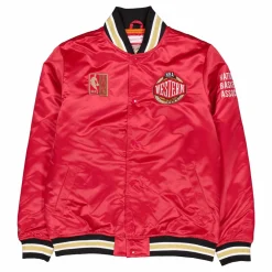 Heavyweight Satin Jacket Scarlet