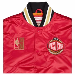 Heavyweight Satin Jacket Scarlet