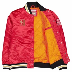 Heavyweight Satin Jacket Scarlet