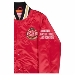 Heavyweight Satin Jacket Scarlet