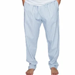 Ice Blue Striped Pyjama Pants Blue