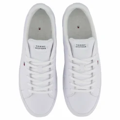 Icon Flag Embroidery Leather Court Trainers