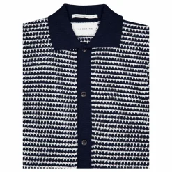 Island Crochet Shirt Navy