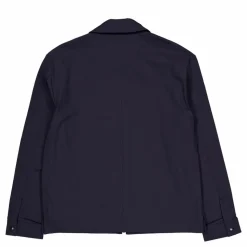 Jake Zipped Overshirt Jl Navy