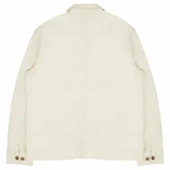 J.Lindeberg Errol Linen Workwear Overshirt Turtledove