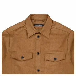J.Lindeberg Flat Wool Overshirt E144 Chipmunk