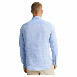 J.Lindeberg Linen - Ls Slim Shirt Ultramarine