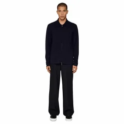 Kaleb Merino Zip Cardigan Jl Navy