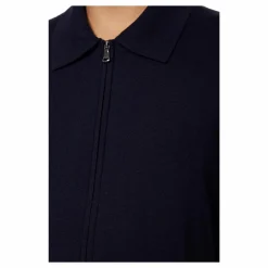 Kaleb Merino Zip Cardigan Jl Navy