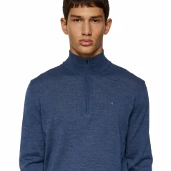 Kiyan Merino Quarter Zip Key Largo Melange