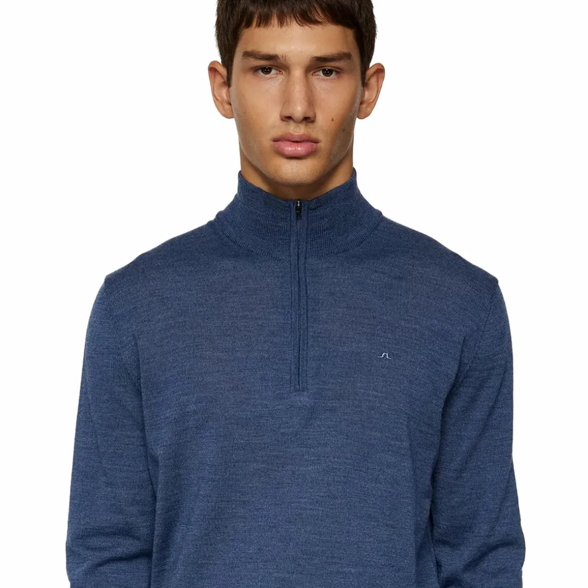 Kiyan Merino Quarter Zip Key Largo Melange