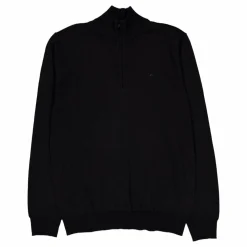 Kiyan Merino Quarter Zip Black