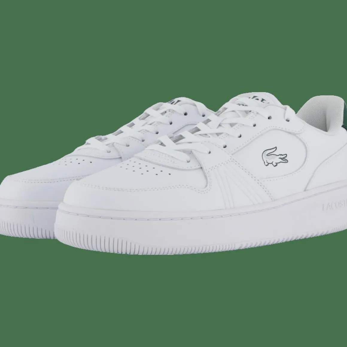 L001 Set Leather Wht/dk Grn