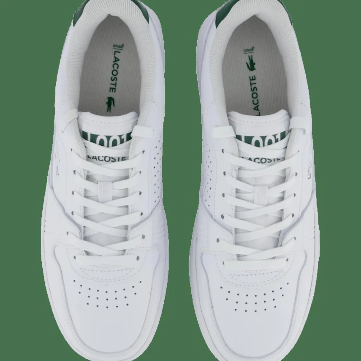 L001 Set Leather Wht/dk Grn