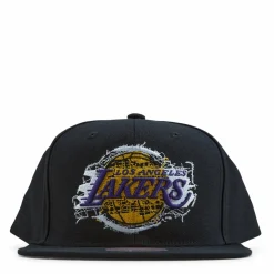 Lakers Embroidery Glitch Snapback