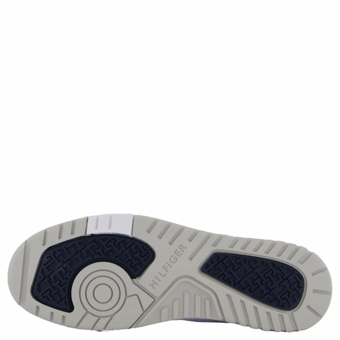 Leather Mixed Texture Basketball Trainers