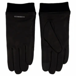 Leather Warm Lined Gloves Beh Ck Black