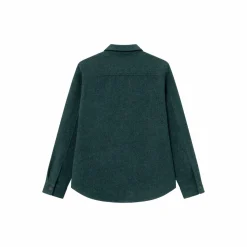Lennon Bouclé Overshirt Pine Green