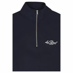 Les Deux Cedric Half-zip Sweatshirt Dark