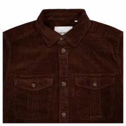 Les Deux Kody Heavy Corduroy Overshirt Ebony
