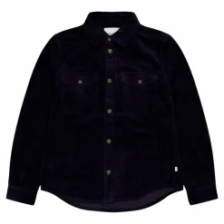 Les Deux Kody Heavy Corduroy Overshirt Dark