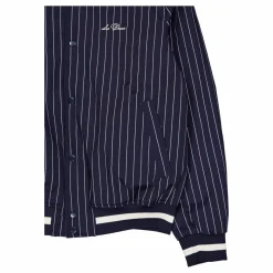 Les Deux Tech Varsity Jacket Dark Navy/ivory