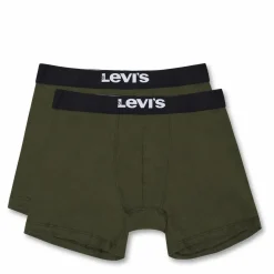 Levis Men Solid Basic Boxer Br 012 Khaki