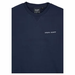 Loopback Embroidered Crew Neck Z271 Dark Navy
