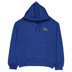 Loose Fit Badge Accent Hoodie Hbm Blue