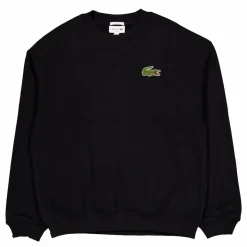 Loose Fit Badge Accent Sweatsh 031 Black