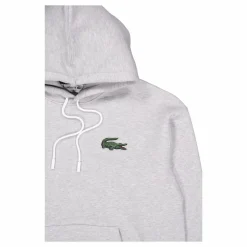 Loose Fit Crocodile Badge Hood Cca Silver Chine