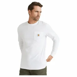 L/s Pocket T-shirt Cotton Sing
