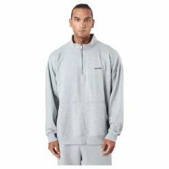 L/s Quarter Zip Grey Heather