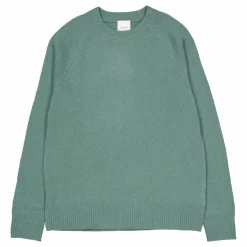 Luxury Wool Cn Sweater Ced Dark Forest