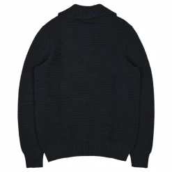 Lyle & Scott Chunky Rib Button Neck Z271 Dark