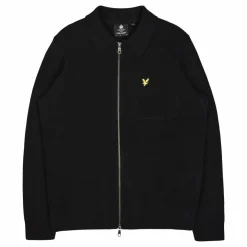 Lyle & Scott Milano Knit Zip Through Shirt Z865 Jet