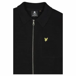 Lyle & Scott Milano Knit Zip Through Shirt Z865 Jet
