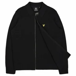 Lyle & Scott Milano Knit Zip Through Shirt Z865 Jet
