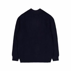 Lyle & Scott Shaker Stitch Mock Neck Jumper Z271 Dark